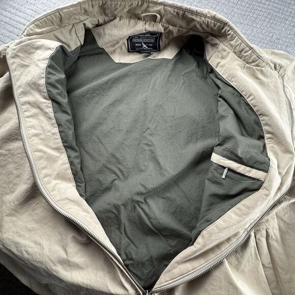 Vintage Eddie Bauer Harrington Jacket Men XXL Tan Bomber Golf Barn Gorpcore - Picture 8 of 9